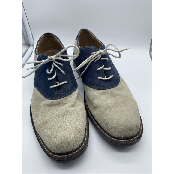 Johnston & Murphy Gray Navy Blue Saddlebuck Oxfords Men’s 11 Style 059-0557 main image 14